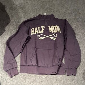 Blue 84 Purple Zip Up Sweater Casual Style